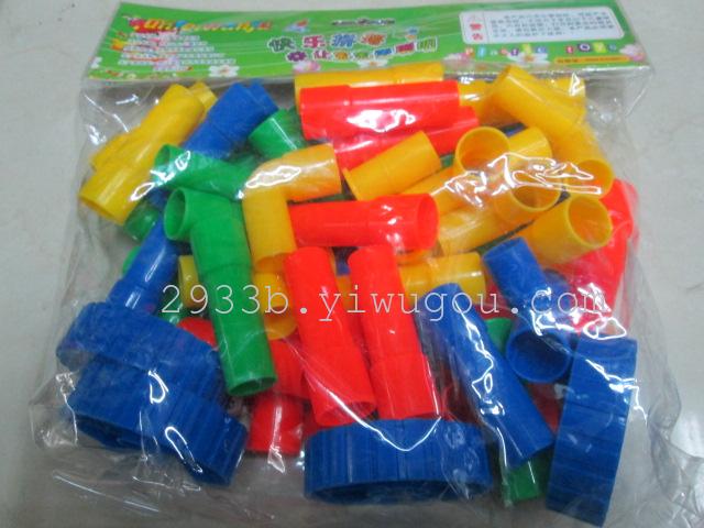 Plastic building block toys spell round tube insert building blocks children's jigsaw puzzles Plastic building block toys spell round tube insert building blocks children's jigsaw puzzles