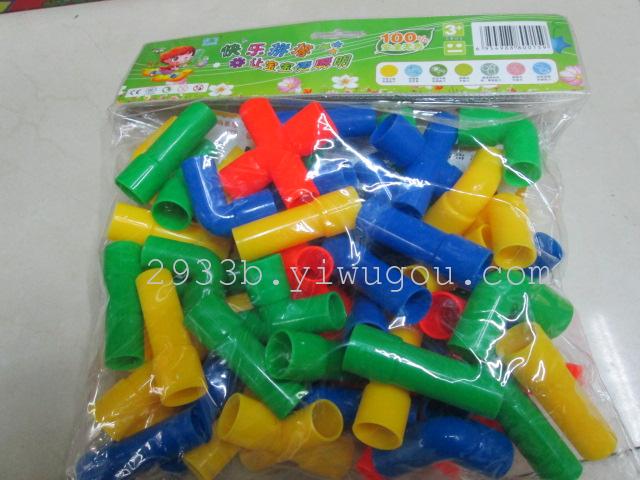 Plastic building block toys spell round tube insert building blocks children's jigsaw puzzles Plastic building block toys spell round tube insert building blocks children's jigsaw puzzles