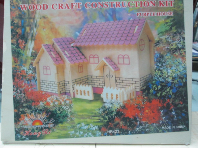Wooden puzzle 3D jigsaw make-up model house 426