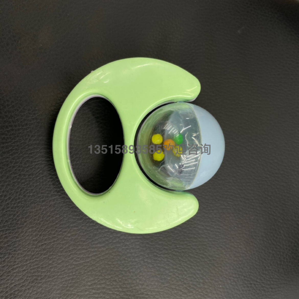 Baby Toy Hand Rattle Safety 0-6 Months Newborn Baby Frog Trolley Small Train Crescent Baby&#039;s Rattle Rattle