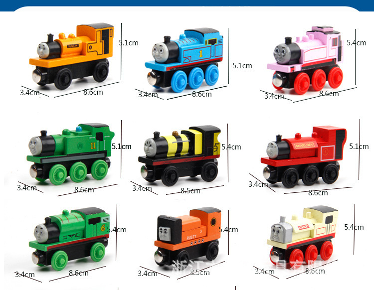 58 New magnetic mini train Cake Decorated Thomas the Little train Toy Track Mini train