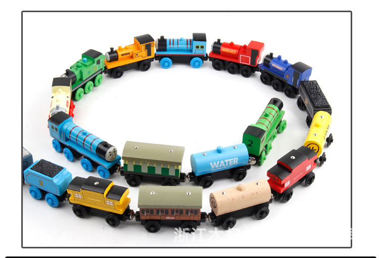 58 New magnetic mini train Cake Decorated Thomas the Little train Toy Track Mini train