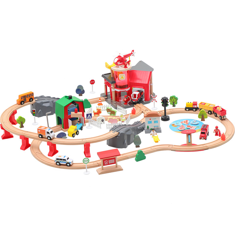 Train Toy  Series Children&#039;s Multifunctional Puzzle Building Blocks Compatible with Thomas Game Pack Track