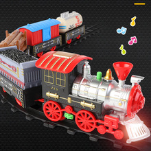 Simulation Classical Smoke Train Children Electric Rail Car Train Toy