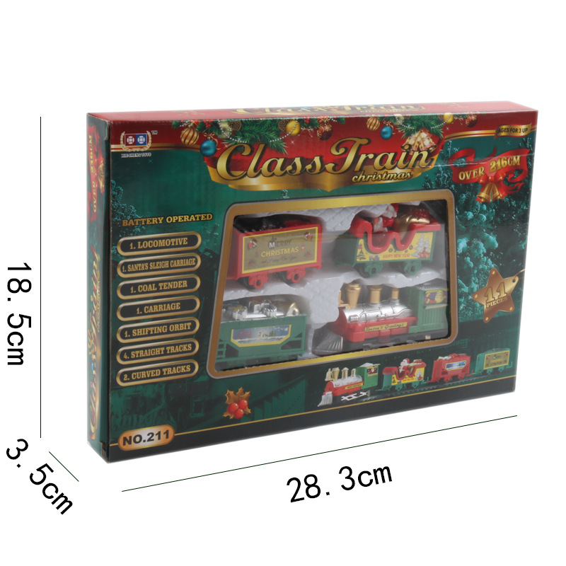 Cross-Border Direct Supply Christmas Electric Rail Car Train Toy Children's Electric Automobile Toy Foreign Trade
