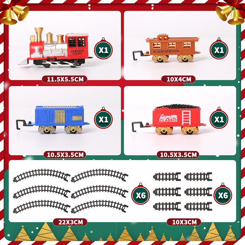 Cross-Border Amazon Supply Christmas Toys Electric Track Train Train Toy Cross-Border Amazon Supply Christmas Toys Electric Track Train Train Toy