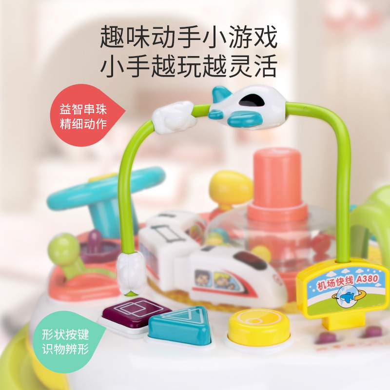 function play table track train 13 Children&#039; s sound and light early education learning table educational toy table