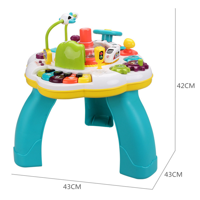 function play table track train 13 Children&#039; s sound and light early education learning table educational toy table