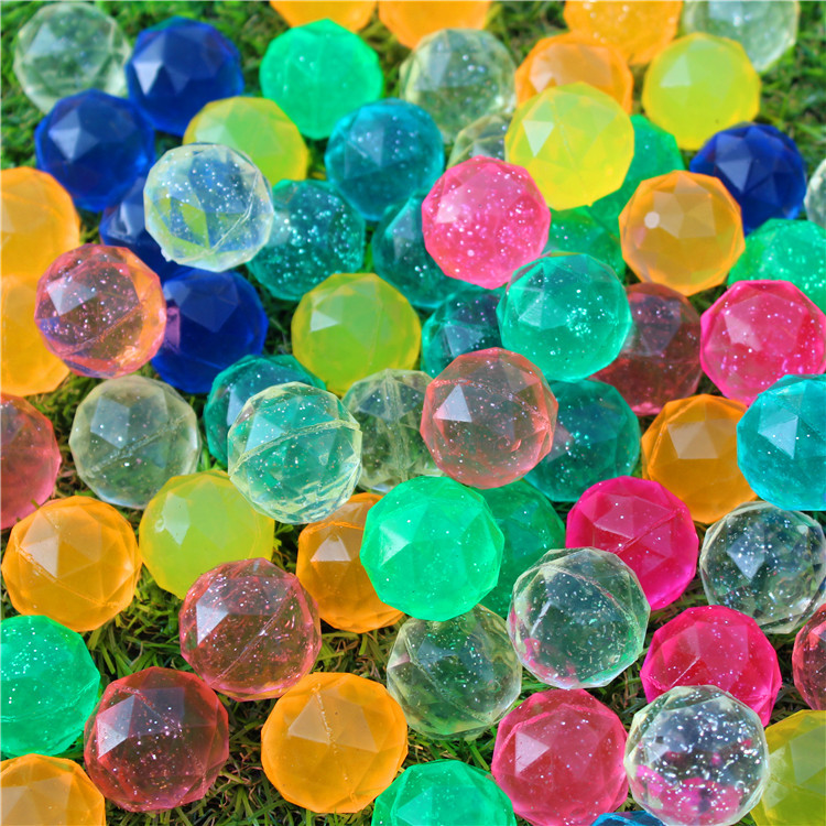 No. 32 Rubber Bouncy Ball Transparent Diamond Rhombus Bouncing Ball One Yuan Gashapon Machine Special-Purpose Ball Will Be Floating Ball No. 32 Rubber Bouncy Ball Transparent Diamond Rhombus Bouncing Ball One Yuan Gashapon Machine Special-Purpose Ball Will Be Floating Ball