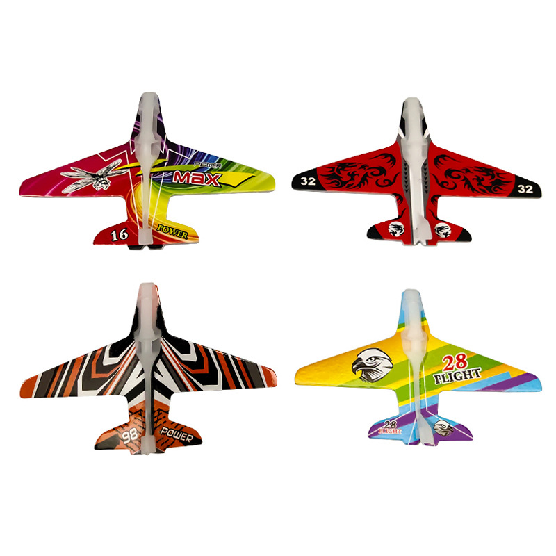 Tiktok Same Foam Catapult Aircraft Children Boys&#039; Toys Hand Throw Swing Plane Toy
