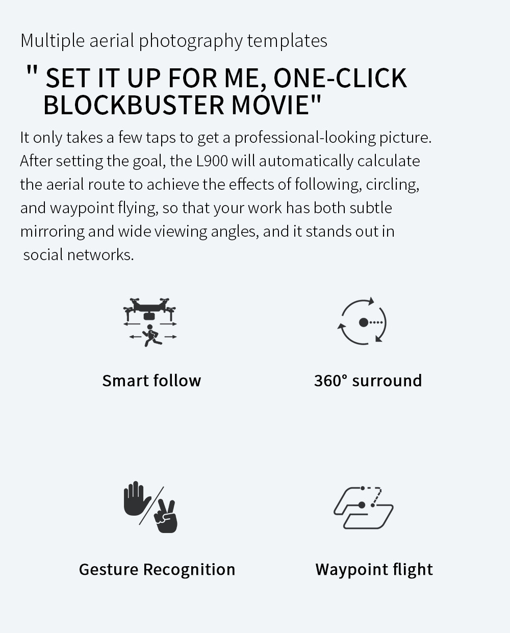 L900pro Brushless GPS Folding UAV 4K HD Aerial Photography Four-Axis Aircraft 5G Long Plane Toy