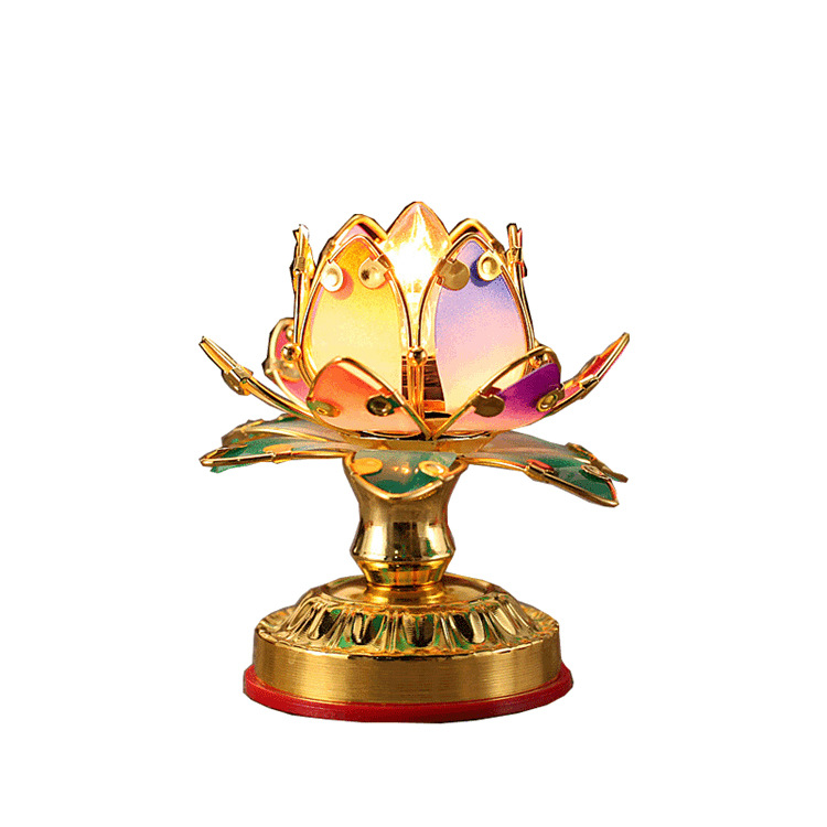Special Offer Buddhist Supplies Buddha Lamp Buddha Lamp First Product Lotus Lamp Colorful Picture Lotus Lantern