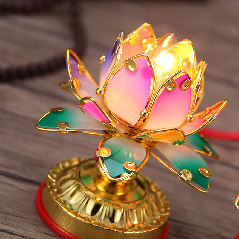 Special Offer Buddhist Supplies Buddha Lamp Buddha Lamp First Product Lotus Lamp Colorful Picture Lotus Lantern Special Offer Buddhist Supplies Buddha Lamp Buddha Lamp First Product Lotus Lamp Colorful Picture Lotus Lantern