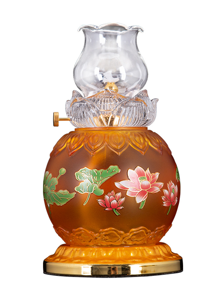 Butter Lamp Buddha Worshiping Lamp Lamp Holder Oil Lamp Buddha Front Lantern Domestic Sanctuary Lamp Lotus Lantern