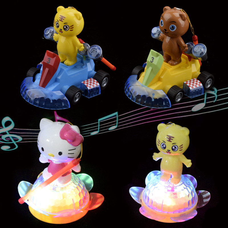 Mid-Autumn Festival Luminous Lantern Children&#039;s Toys Flash Music Lotus Palace Lantern Lantern Festival Portable Lantern Stalls Hot Sale