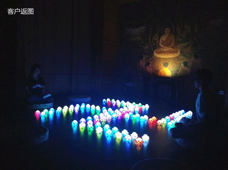Colorful Lotus Lotus Lamp Led Buddha Worshiping Lamp Glowing Night Lights Plastic Lotus Lantern Colorful Lotus Lotus Lamp Led Buddha Worshiping Lamp Glowing Night Lights Plastic Lotus Lantern