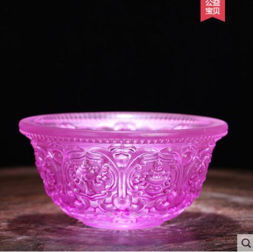 Colored Glaze Eight Auspicious Symbols Offering Water Bowl Buddha Worshiping Lamp Butter Lamp Lotus Lantern Colored Glaze Eight Auspicious Symbols Offering Water Bowl Buddha Worshiping Lamp Butter Lamp Lotus Lantern