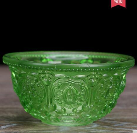 Colored Glaze Eight Auspicious Symbols Offering Water Bowl Buddha Worshiping Lamp Butter Lamp Lotus Lantern Colored Glaze Eight Auspicious Symbols Offering Water Bowl Buddha Worshiping Lamp Butter Lamp Lotus Lantern