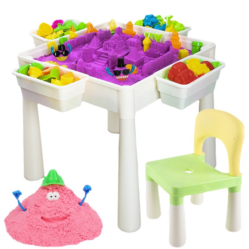 Children&#039;s Space Sand Toy Set Mars Colored Sand Boys and Girls Magic Clay Colored Clay Plasticene Beach Toys