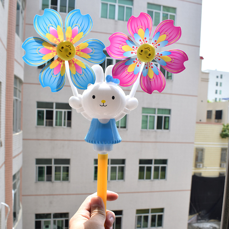 Windmill Children's Toy Rabbit Cartoon Windmill Beach Night Market Stall Supply Kindergarten Prizes Scenic Spot Windmill Children's Toy Rabbit Cartoon Windmill Beach Night Market Stall Supply Kindergarten Prizes Scenic Spot