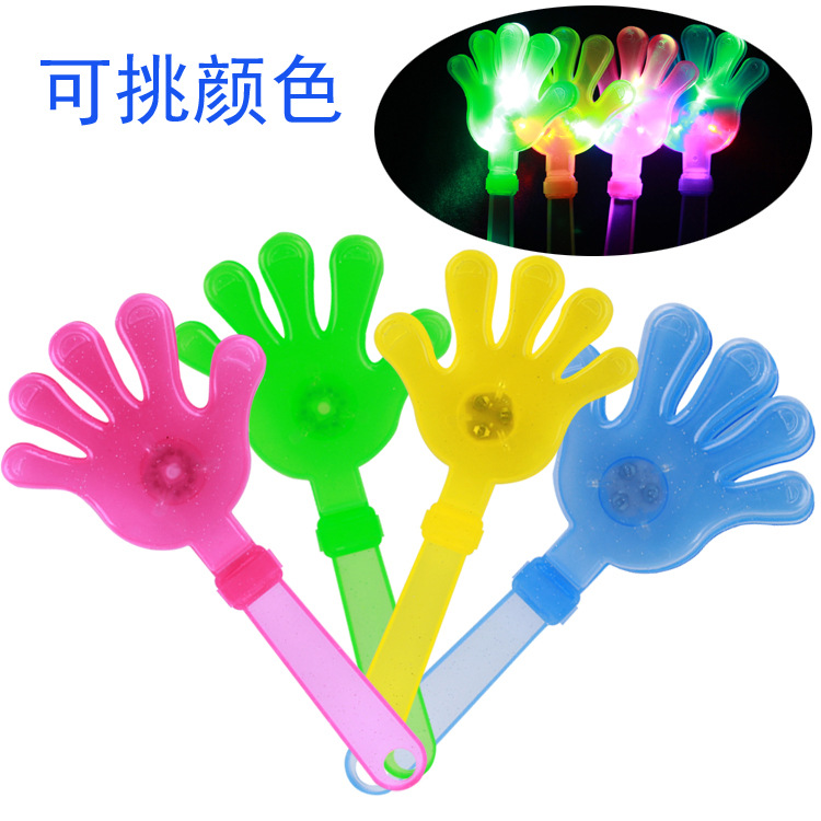 The LOGO can be printed luminous hand clap palm clap hand 28 cm cheering concert props flash