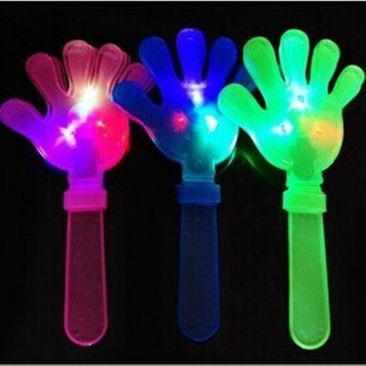 The LOGO can be printed luminous hand clap palm clap hand 28 cm cheering concert props flash