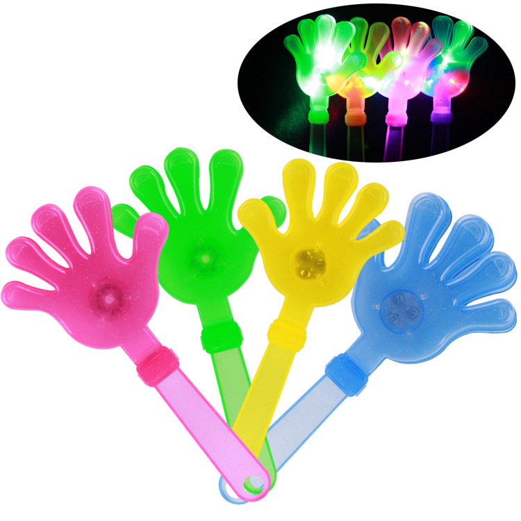 The LOGO can be printed luminous hand clap palm clap hand 28 cm cheering concert props flash