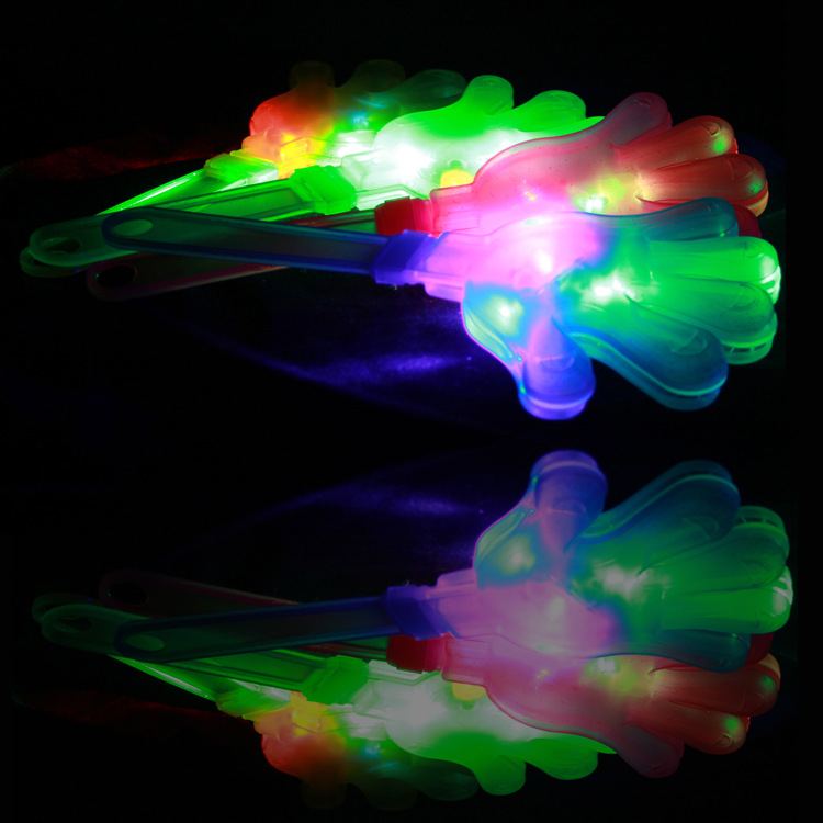 The LOGO can be printed luminous hand clap palm clap hand 28 cm cheering concert props flash