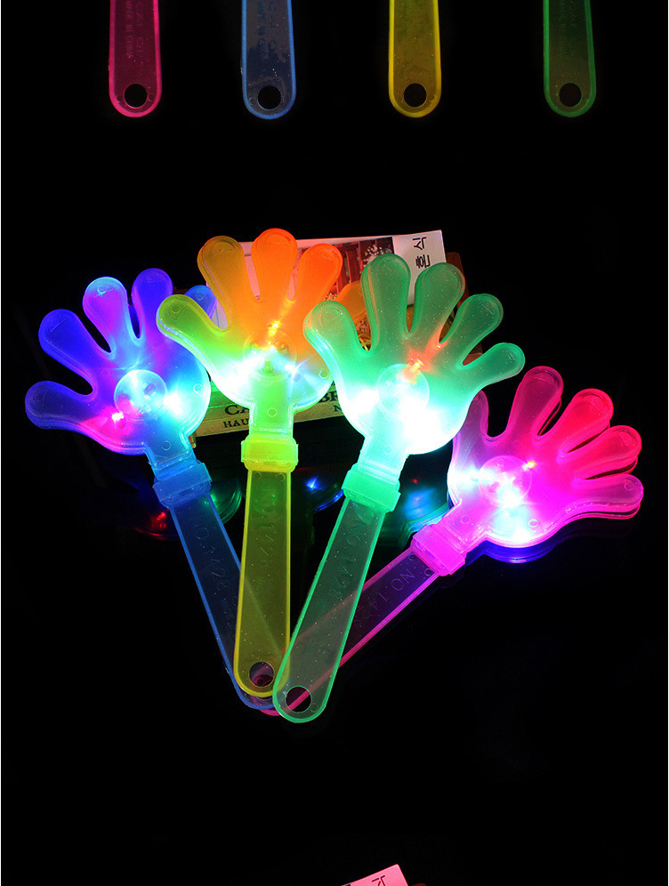Luminous Clapping Hand Racket Small Hand-Shape Swatter Flash Clap Trap Palm Racket Cheer Activity Props Wholesale Customization Luminous Clapping Hand Racket Small Hand-Shape Swatter Flash Clap Trap Palm Racket Cheer Activity Props Wholesale Customization