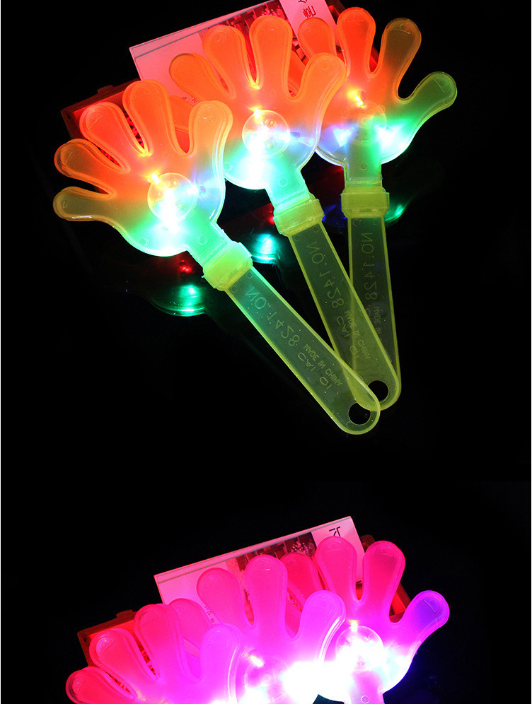 Luminous Clapping Hand Racket Small Hand-Shape Swatter Flash Clap Trap Palm Racket Cheer Activity Props Wholesale Customization Luminous Clapping Hand Racket Small Hand-Shape Swatter Flash Clap Trap Palm Racket Cheer Activity Props Wholesale Customization
