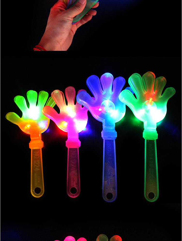 Luminous Clapping Hand Racket Small Hand-Shape Swatter Flash Clap Trap Palm Racket Cheer Activity Props Wholesale Customization Luminous Clapping Hand Racket Small Hand-Shape Swatter Flash Clap Trap Palm Racket Cheer Activity Props Wholesale Customization