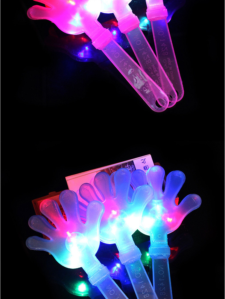 Luminous Clapping Hand Racket Small Hand-Shape Swatter Flash Clap Trap Palm Racket Cheer Activity Props Wholesale Customization Luminous Clapping Hand Racket Small Hand-Shape Swatter Flash Clap Trap Palm Racket Cheer Activity Props Wholesale Customization