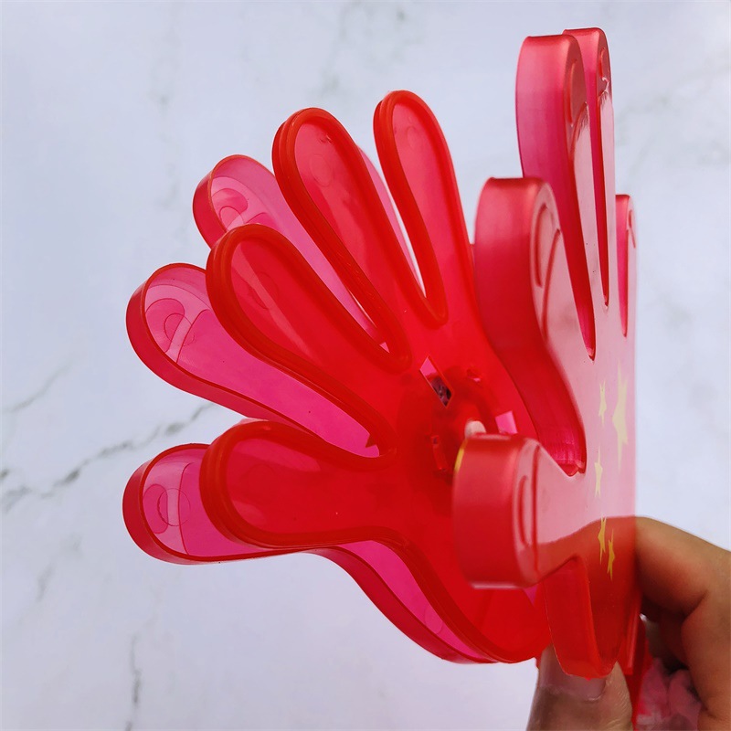National Flag Palm Racket 28cm National Flag Luminous Clapping Device the Five-Starred Red Flag Clap Hand National Day Cheering Props Wholesale