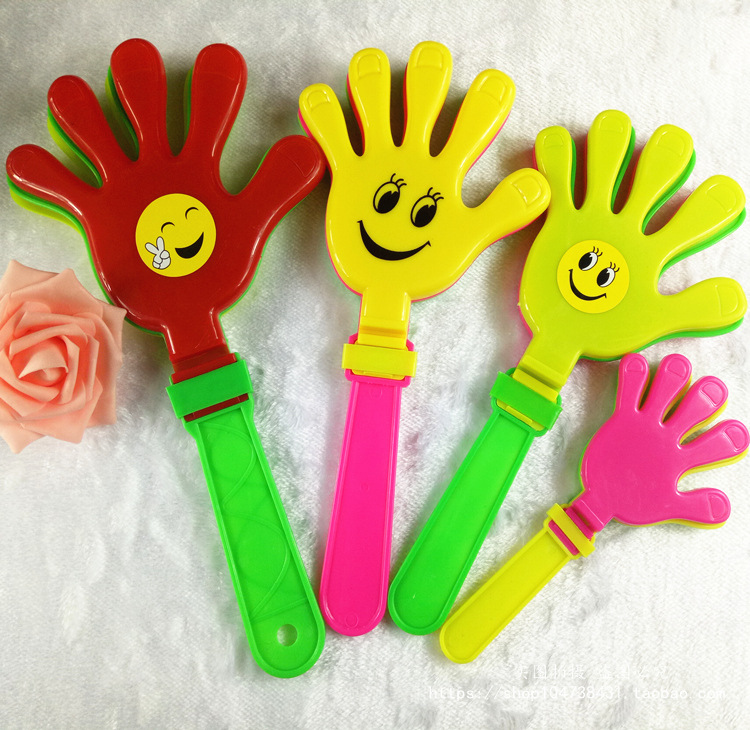 Hand Clap 28cm Clap Trap Palm Racket Plastic Clap Hands Large Claps Luminous Claps Wholesale