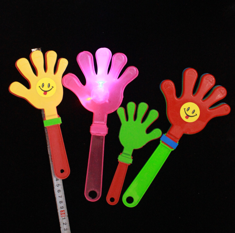 28cm Large Luminous Clap Trap Clapping Device Plastic Toy Clapping Clapping Hand Palm Clapping Flag Clapping Hand Clap