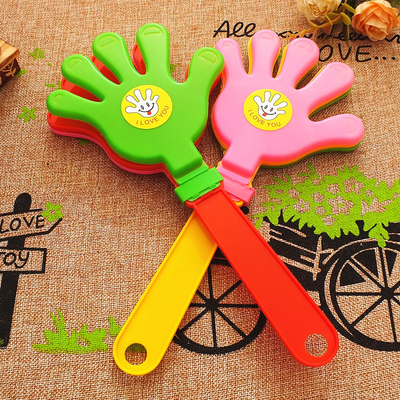 Large Clap Trap Environmental Protection Not Luminous Plastic Toys Smiling Face Claps Hand Clap
