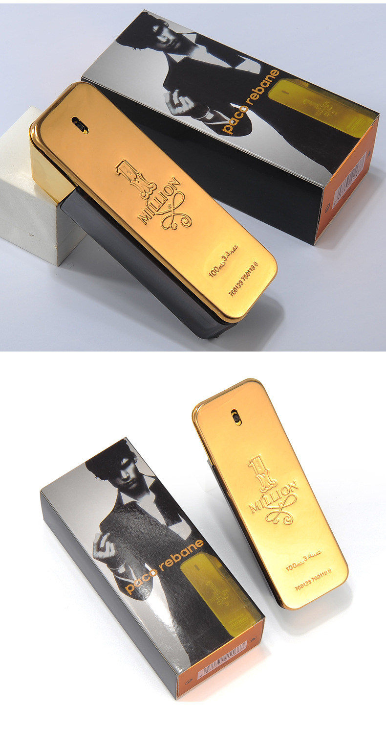 Cross-Border Perfume Million Gold Brick Men 'S Perfume Lasting Fragrance Tree Fragrance 100ml One Piece Dropshipping Cross-Border Perfume Million Gold Brick Men 'S Perfume Lasting Fragrance Tree Fragrance 100ml One Piece Dropshipping