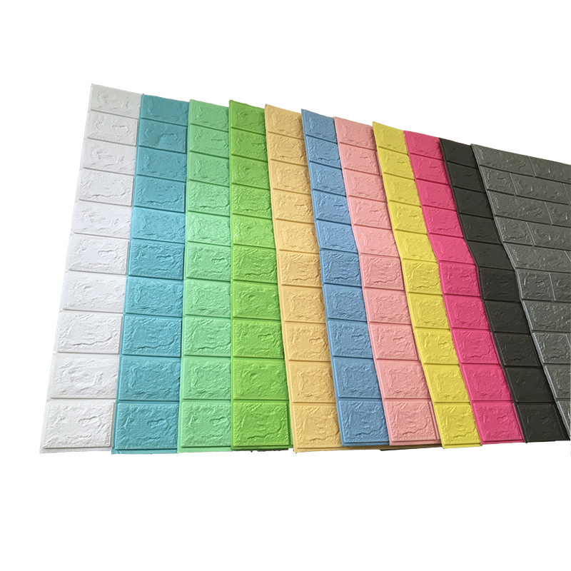 Brick Pattern 3D Stereo Wall Stickers New Kindergarten XPe Foam Wallpaper SelfAdhesive Wainscot Stickers Wall Sticker