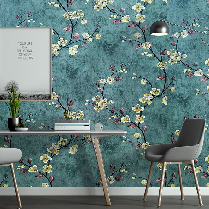 Exclusive for Cross-Border American Dark Green Bedroom TV Backdrop Wall Waterproof PVC Self-Adhesive Snowflake Brick