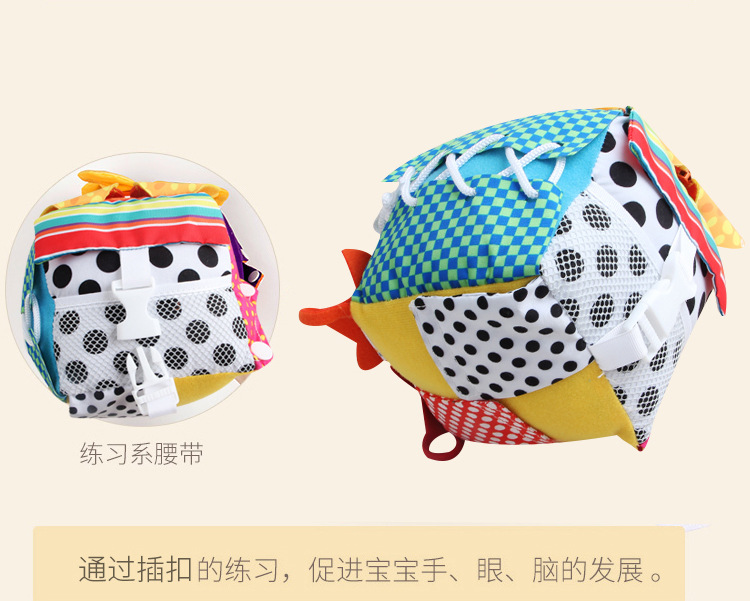 New Children's Intelligence Development Rubik's Cube Baby Fabric Toy Block Pedology Dressing Early Education Teaching Aids Wholesale