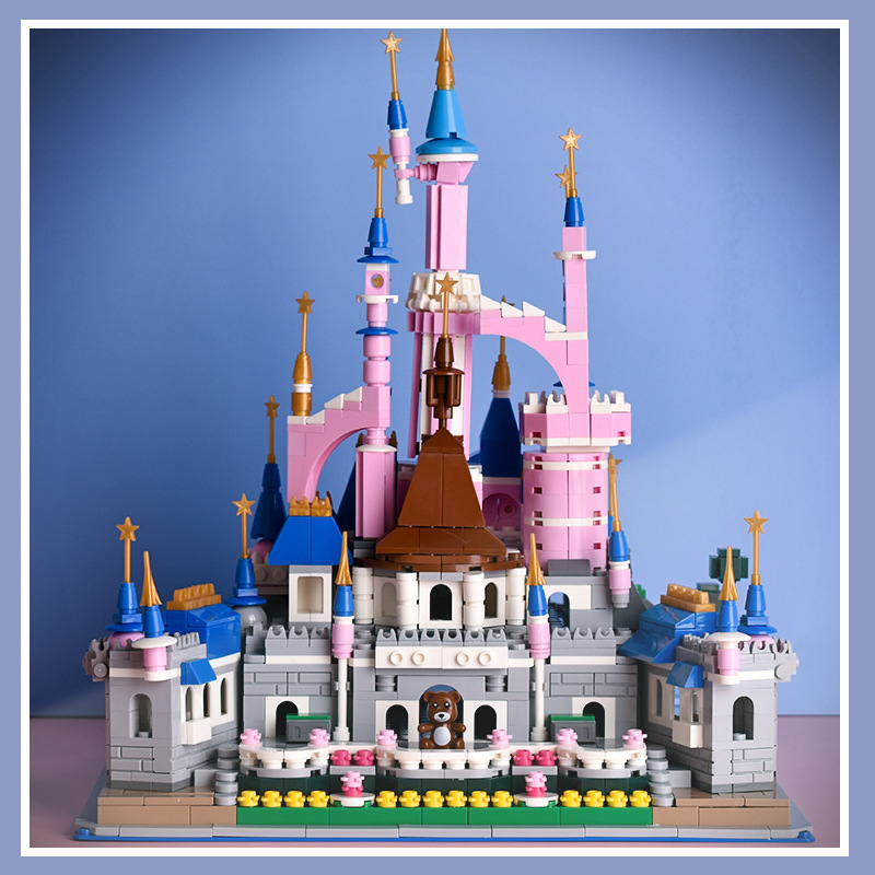 Girl Princess Castle Assembled Compatible Lego Building Blocks Small Particle Building Blocks Toy Block