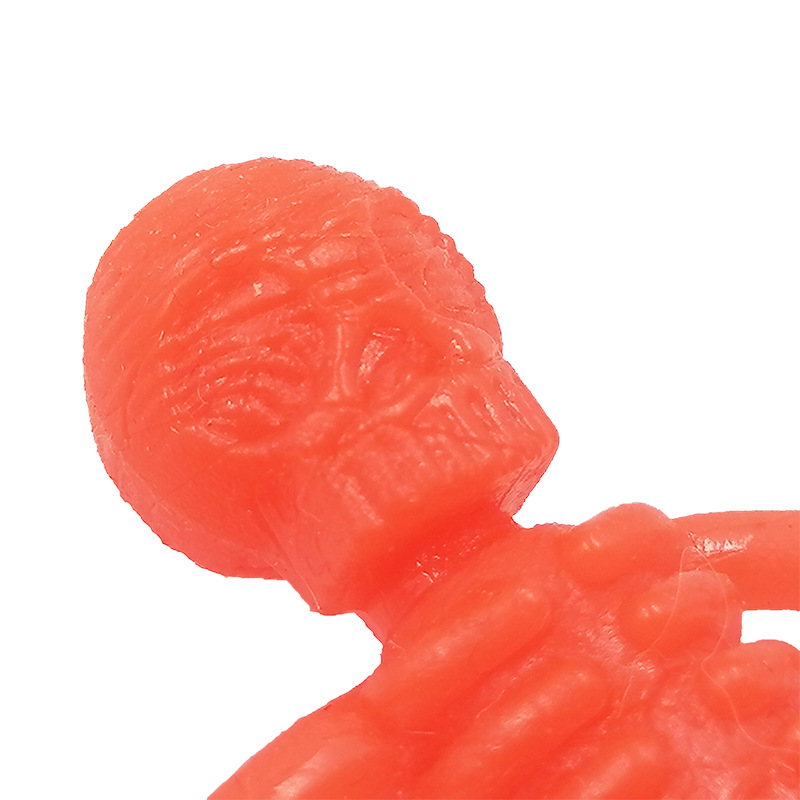 Trick Skull Color Soft Rubber Skeleton Model Halloween prank Toy Trick Skull Color Soft Rubber Skeleton Model Halloween prank Toy