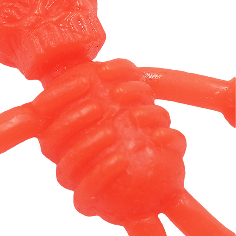 Trick Skull Color Soft Rubber Skeleton Model Halloween prank Toy Trick Skull Color Soft Rubber Skeleton Model Halloween prank Toy