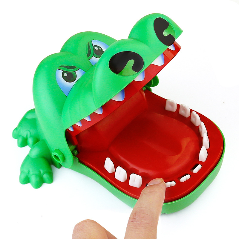 Crocodile Trick Decompression Game Children&#039;s Sound Light Shark Dinosaur Bite Finger Toy Stall Toy Supply prank Toy