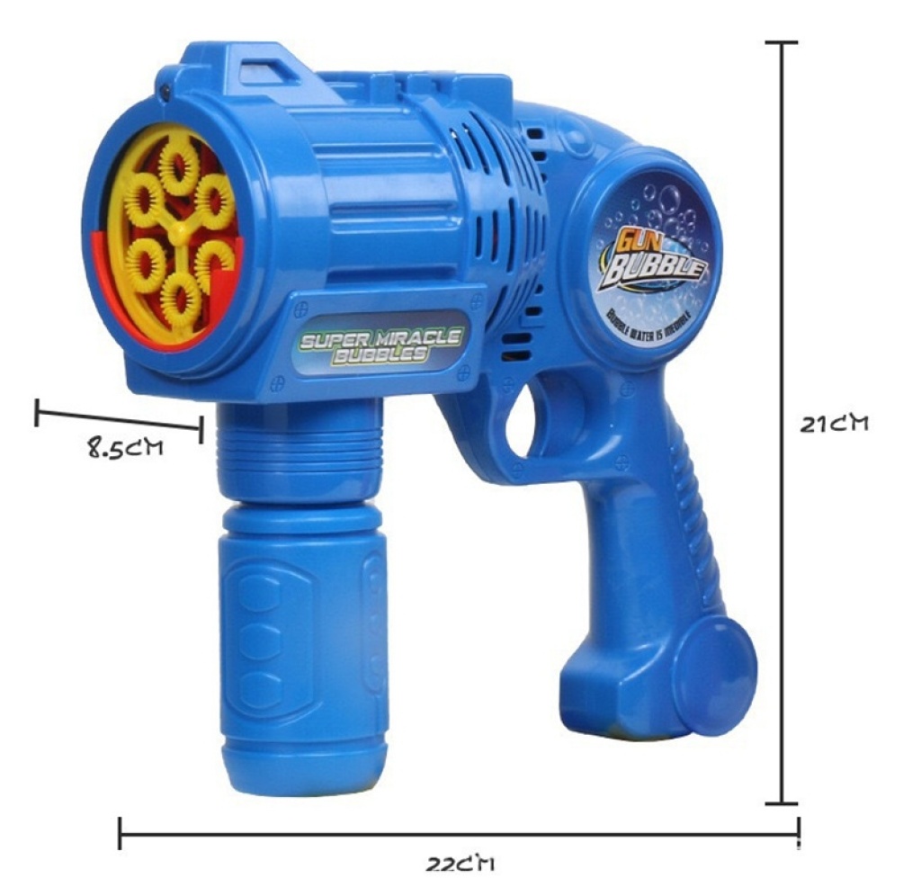 Douyin with the same electric bubble machine six holes bubble gun stage bar wedding bubble toy manufacturers wholesale