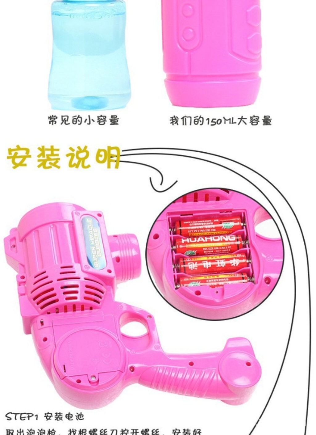Douyin with the same electric bubble machine six holes bubble gun stage bar wedding bubble toy manufacturers wholesale