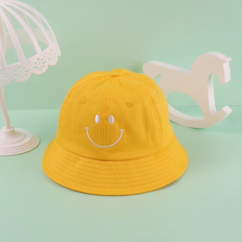Japanese Children Yellow Cap Custom Logo Maruko Bucket Hat Kindergarten Bucket Hat Primary School Student Hat Custom