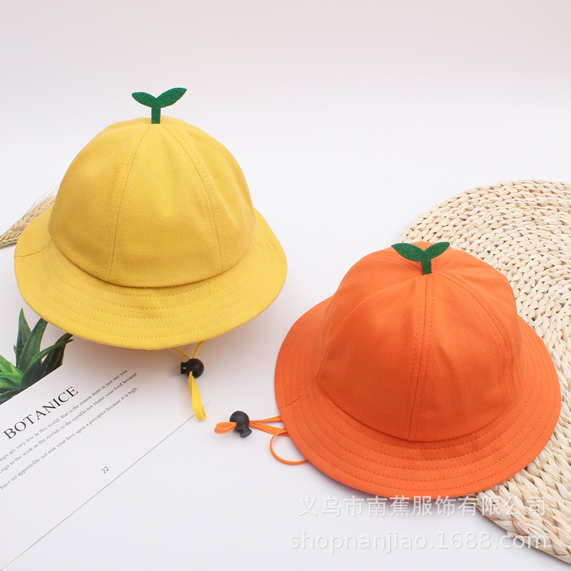 Children's Grass Hat Boys and Girls Spring and Autumn Sun-Proof Summer Sun-Proof Bucket Maruko