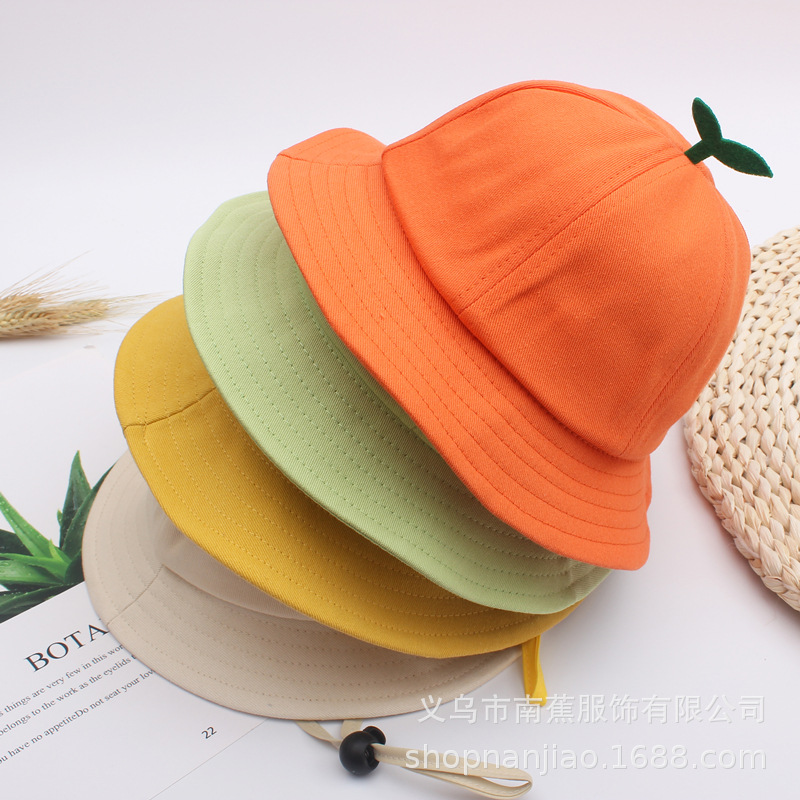 Children's Grass Hat Boys and Girls Spring and Autumn Sun-Proof Summer Sun-Proof Bucket Maruko