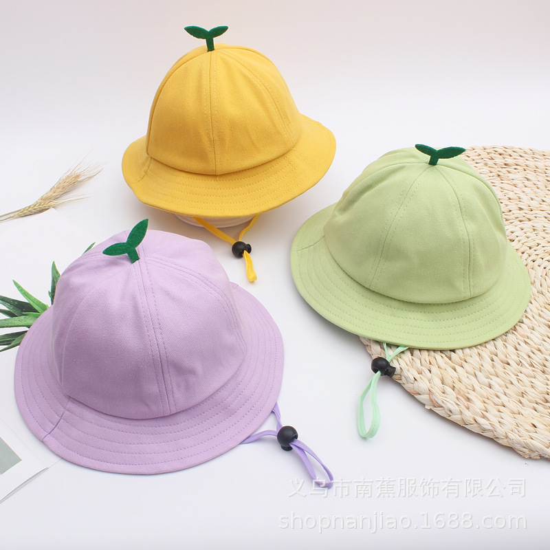 Children's Grass Hat Boys and Girls Spring and Autumn Sun-Proof Summer Sun-Proof Bucket Maruko